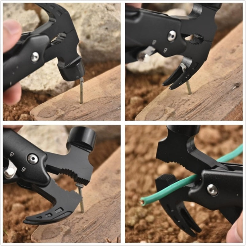 Multitool-12 in 1 Camping Tools with Mini Hammer