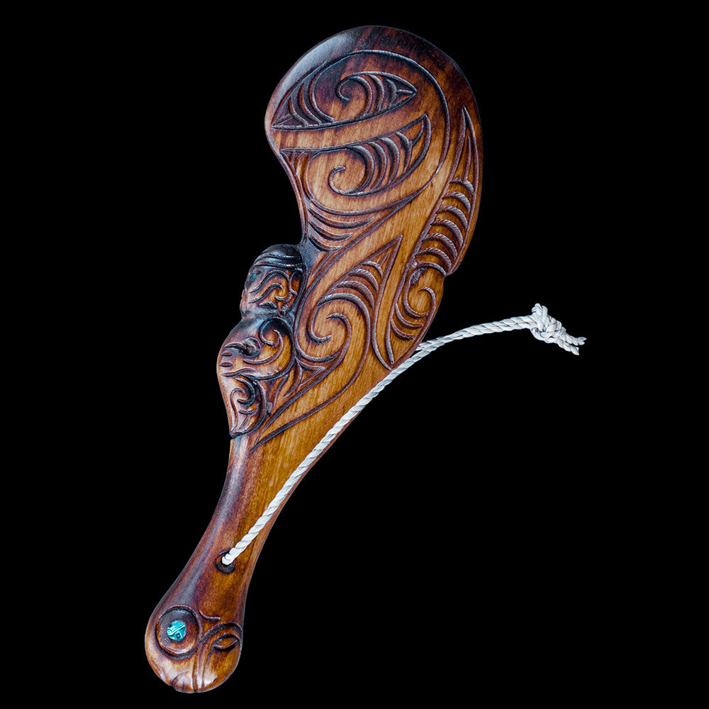 Carved & Engraved Wahaika War Club
