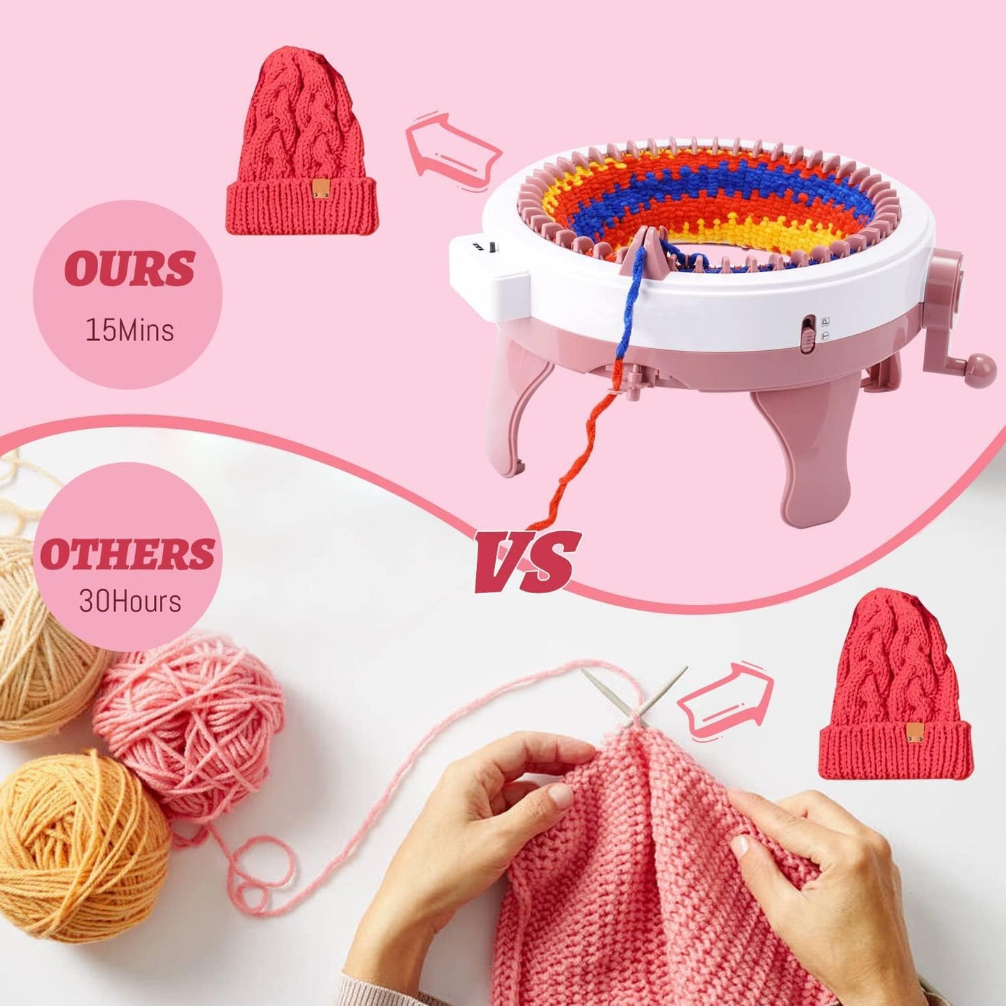 48 Needles Knitting Machine