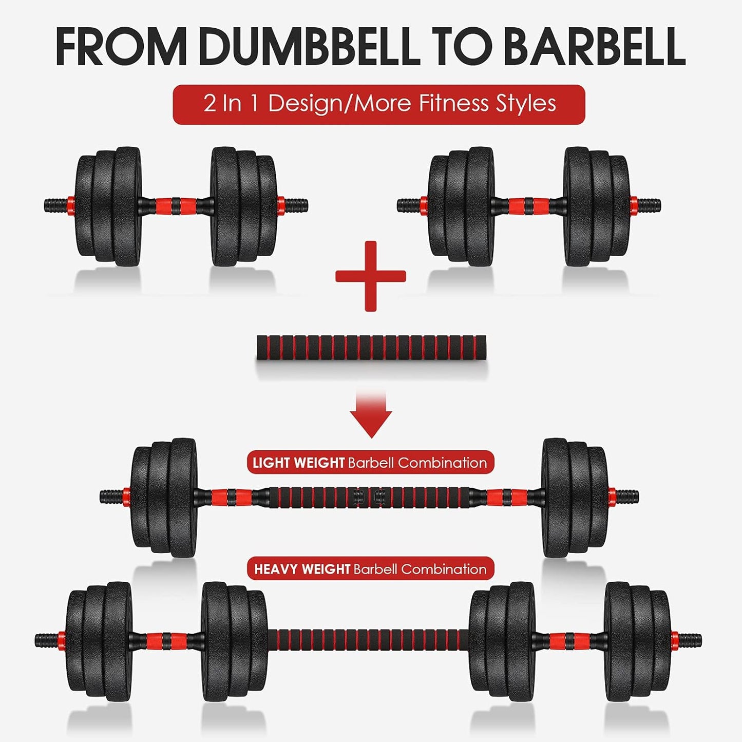 Adjustable Dumbbells 2X15kg Dumbbell