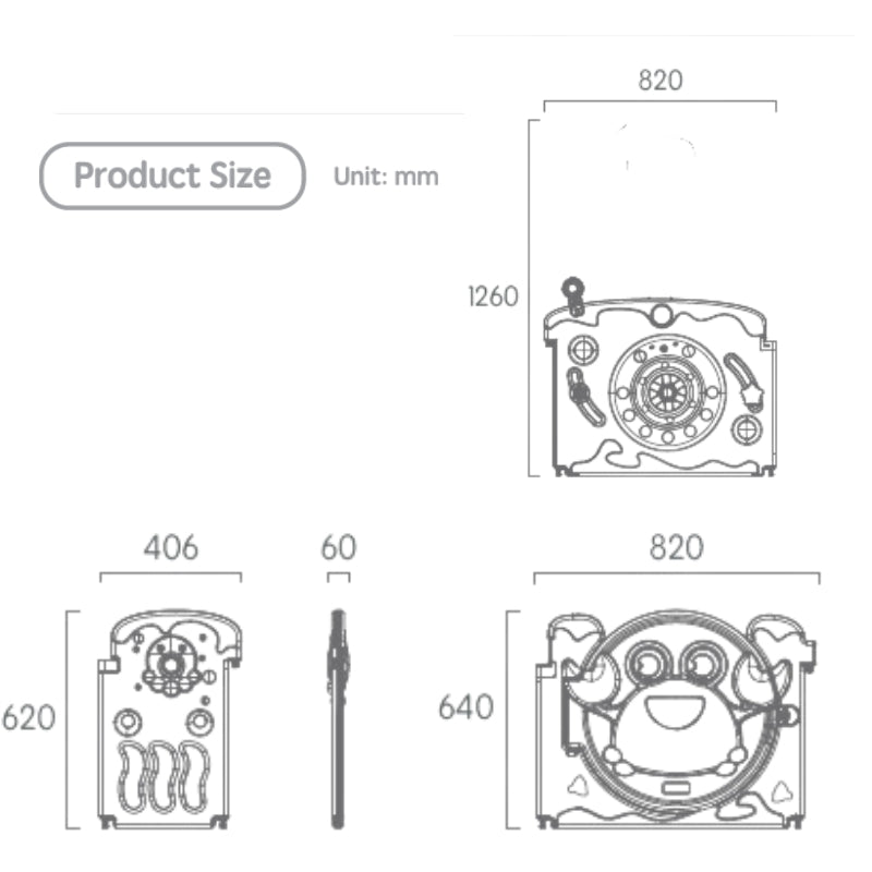 Luxurious Unique Baby Playpen 18+2 Panels (Ocean-Blue)