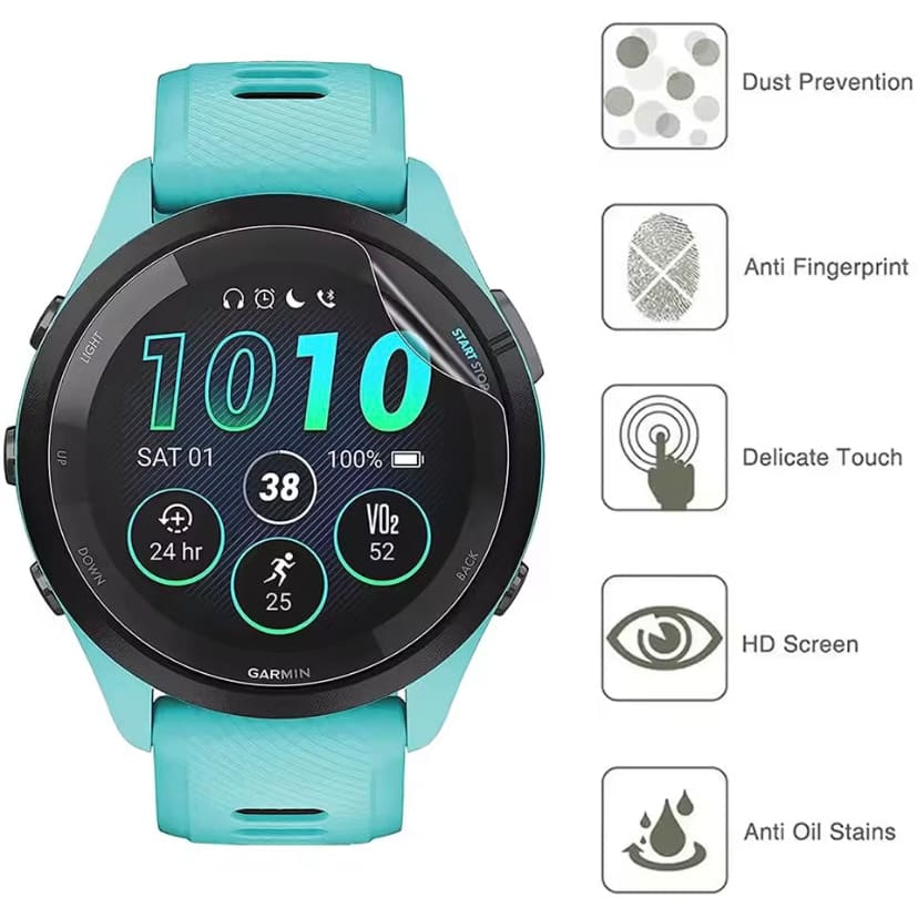 Garmin Forerunner 570 (47mm) - Hydrogel Screen Protectors (Pack of 6)