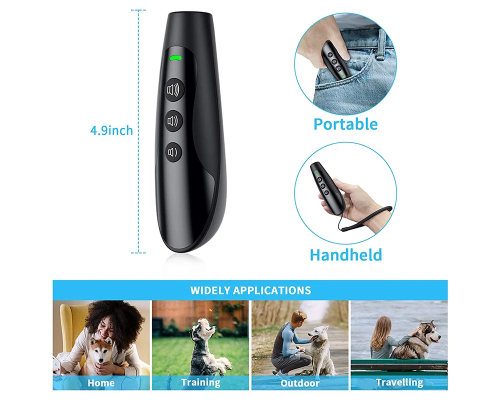 Dog repeller with frequency conversion