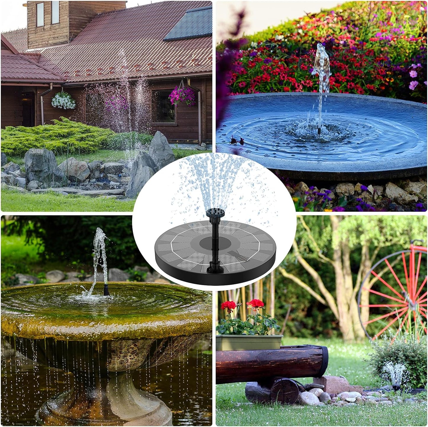 13cm Floating Solar Water Fountain Pump