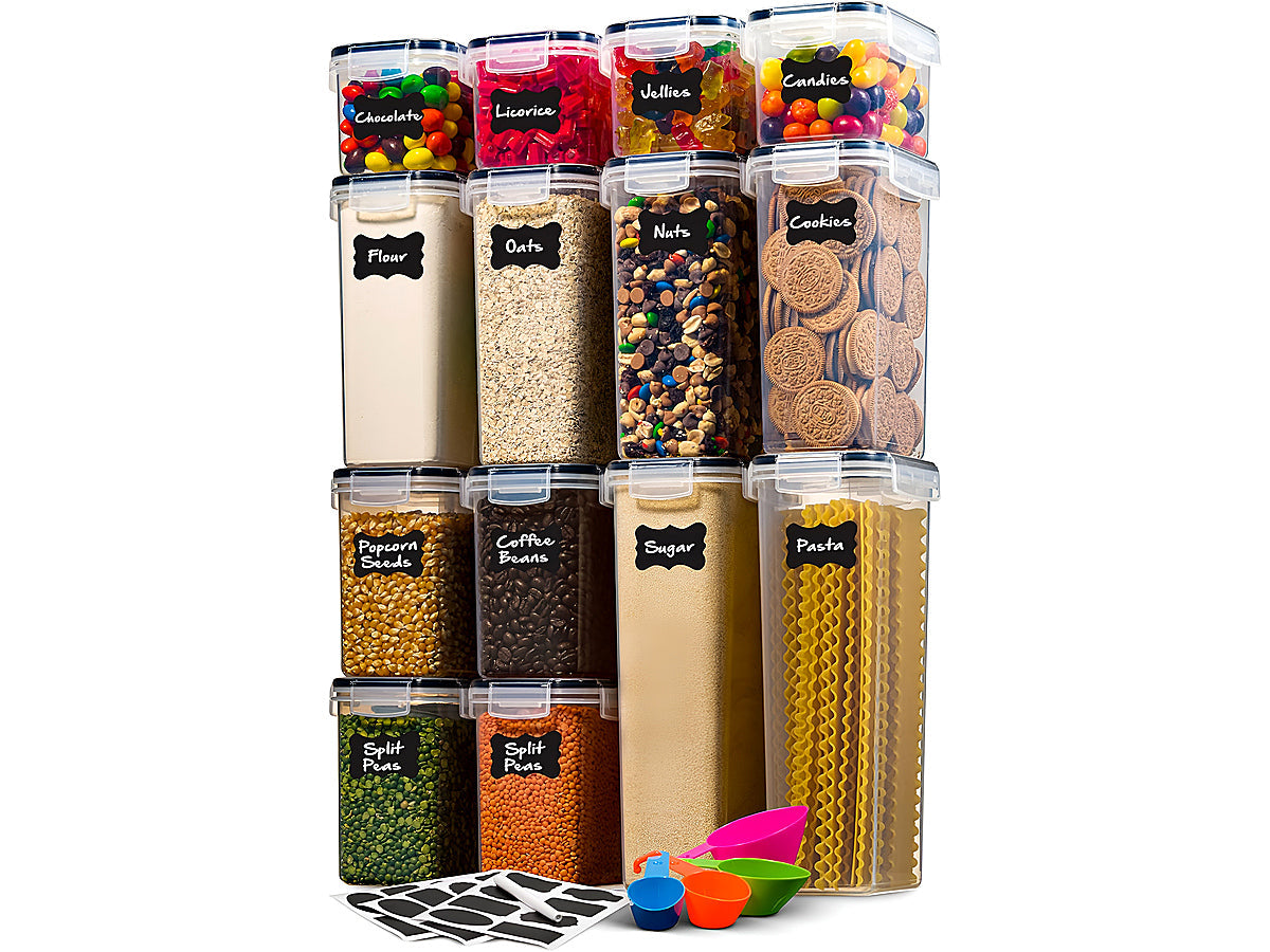Food Storage Container Set Kitchen and Pantry Containers 14PCS