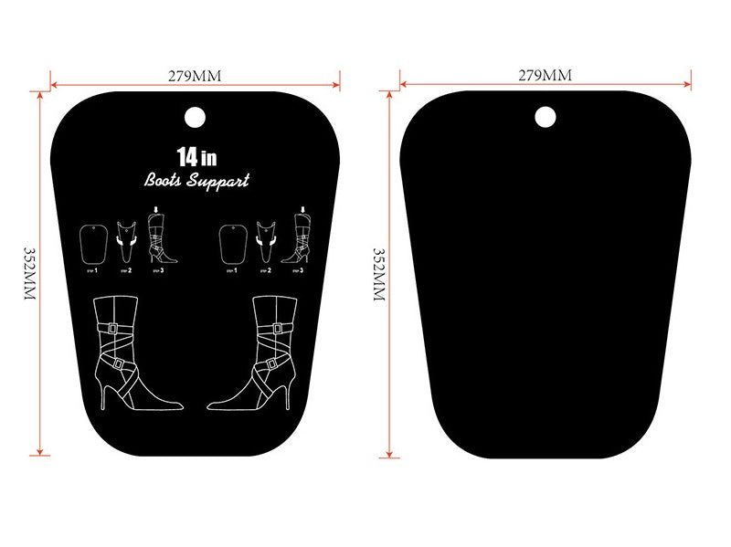 10 SHEETS (5 PAIRS) Flexible Shoe/Boot Shapers Holder - 35CM