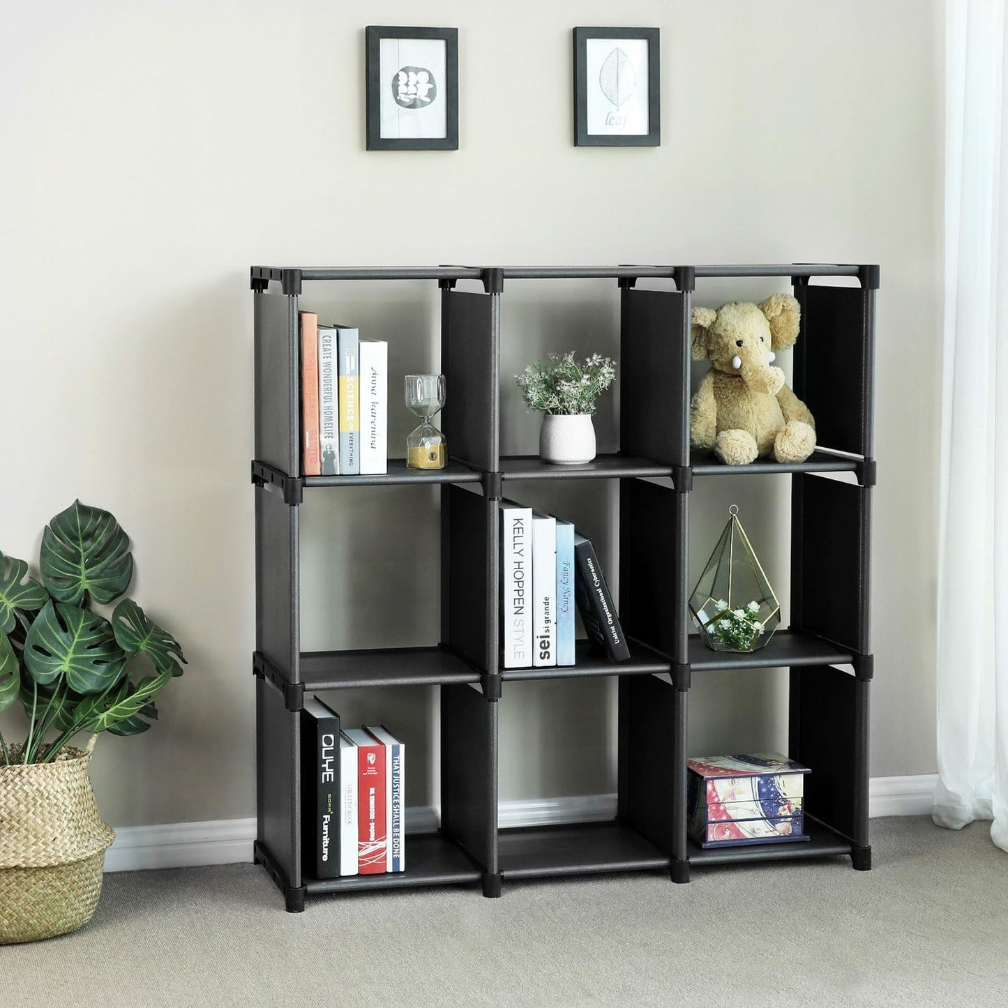 storage shelf with mallet