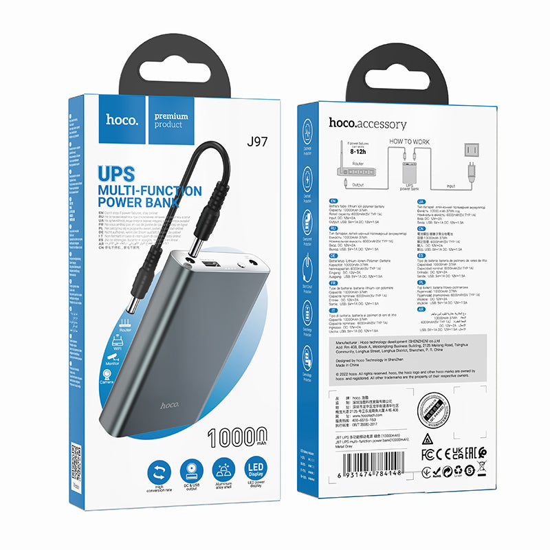 Hoco UPS Multi-Function Power Bank 10000mAh J97