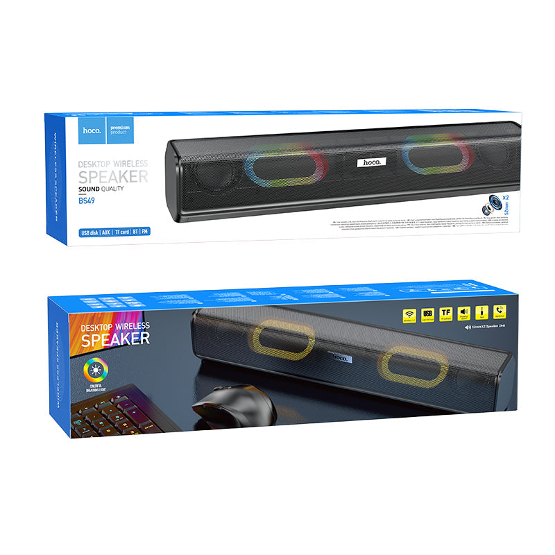 Hoco 5.1 Bluetooth Desktop Wireless Speaker with LED Lights BS49