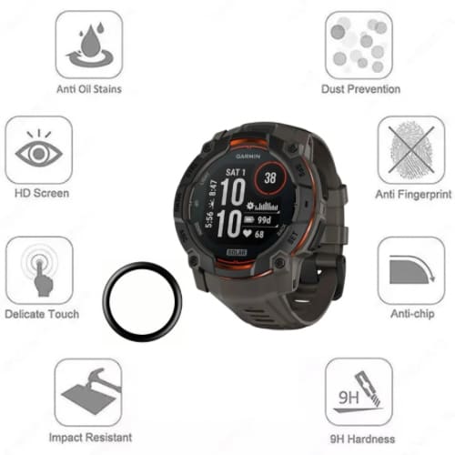 Garmin Instinct 3 (45mm) - Screen Protectors (Pack of 2)