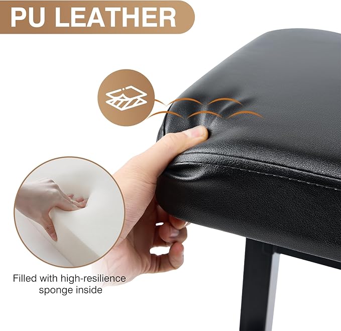 Adjustable Keyboard Piano Stool Piano Bench