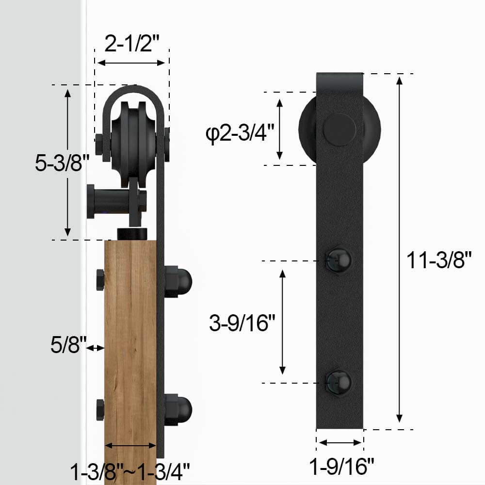 barn door stopper rubber caps