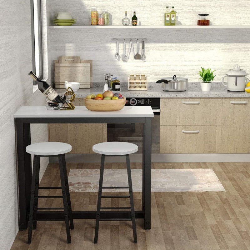 Bar table with stabilizing beam