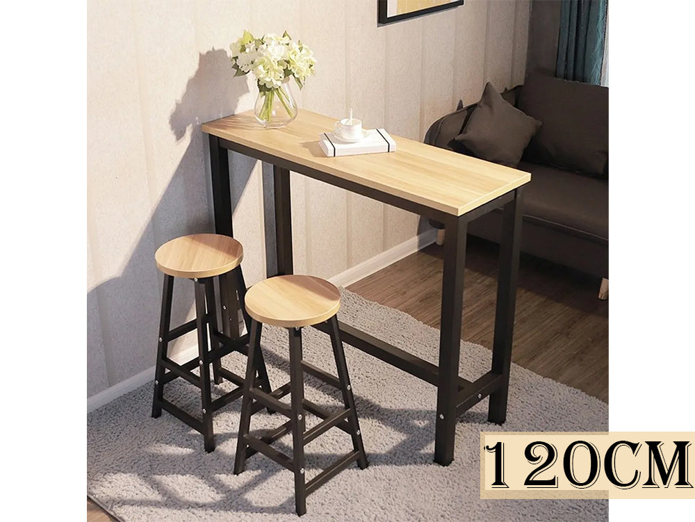 Steel frame bar table