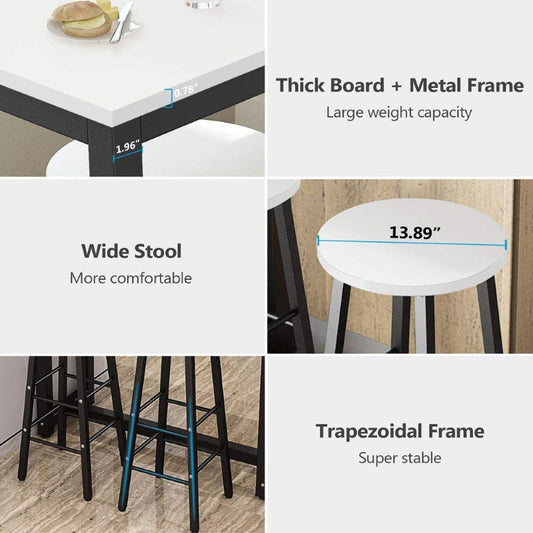 Bar table set for kitchen