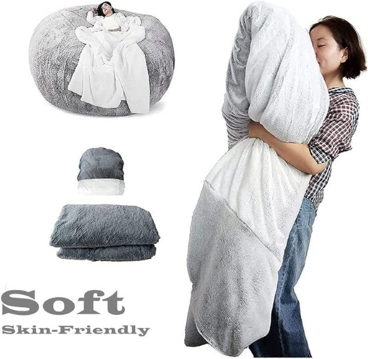 Soft micro velvet bean bag cover