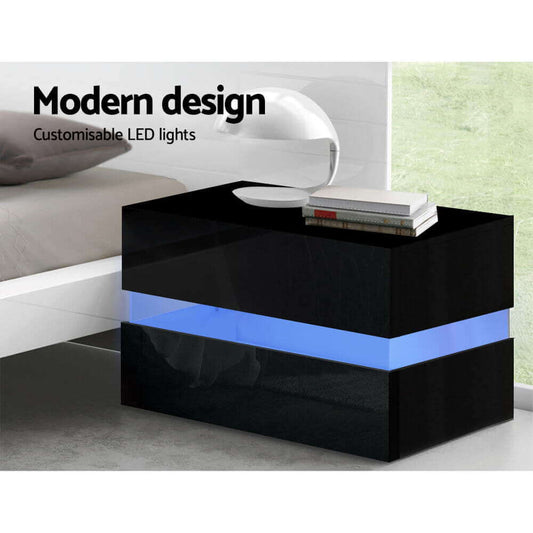 Bedside table with RGB lights
