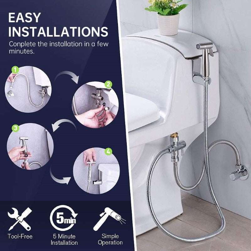 Bidet kit with installation screws