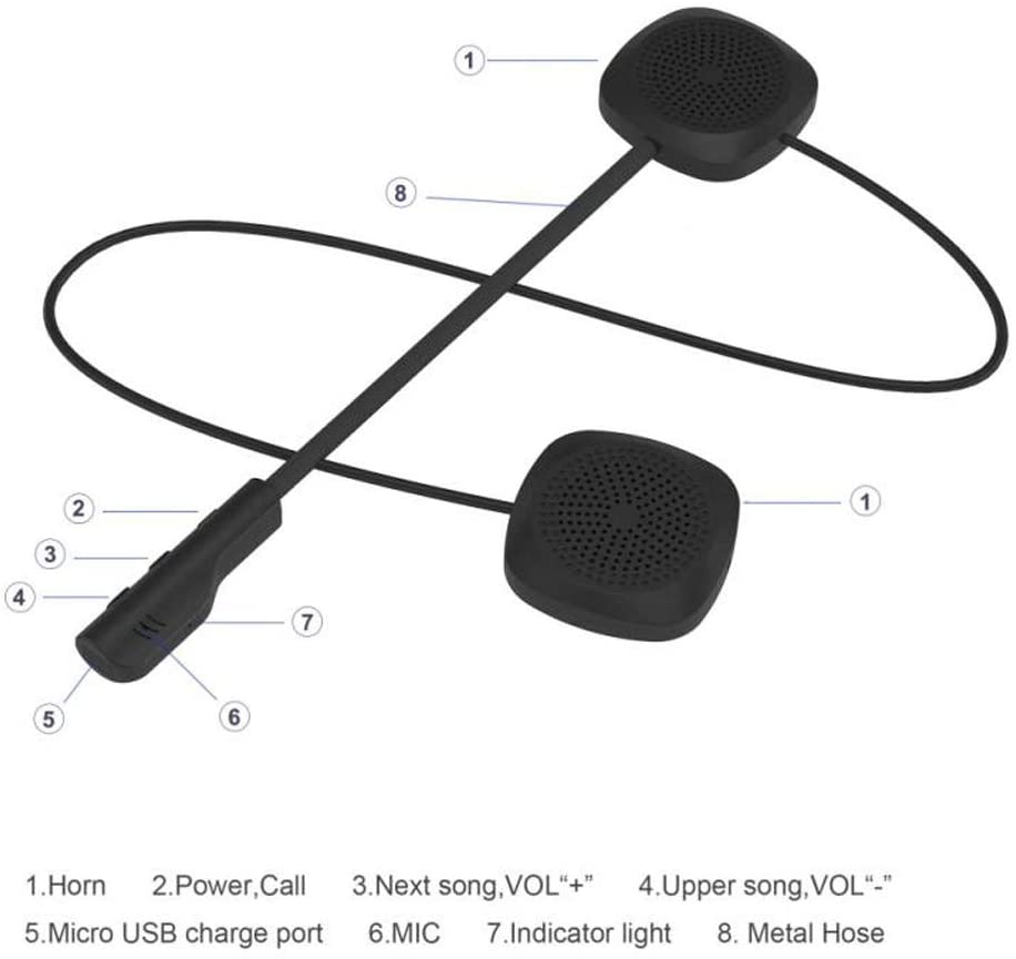 Wireless Bluetooth Motorcycle Helmet Headset Headphone - The Shopsite