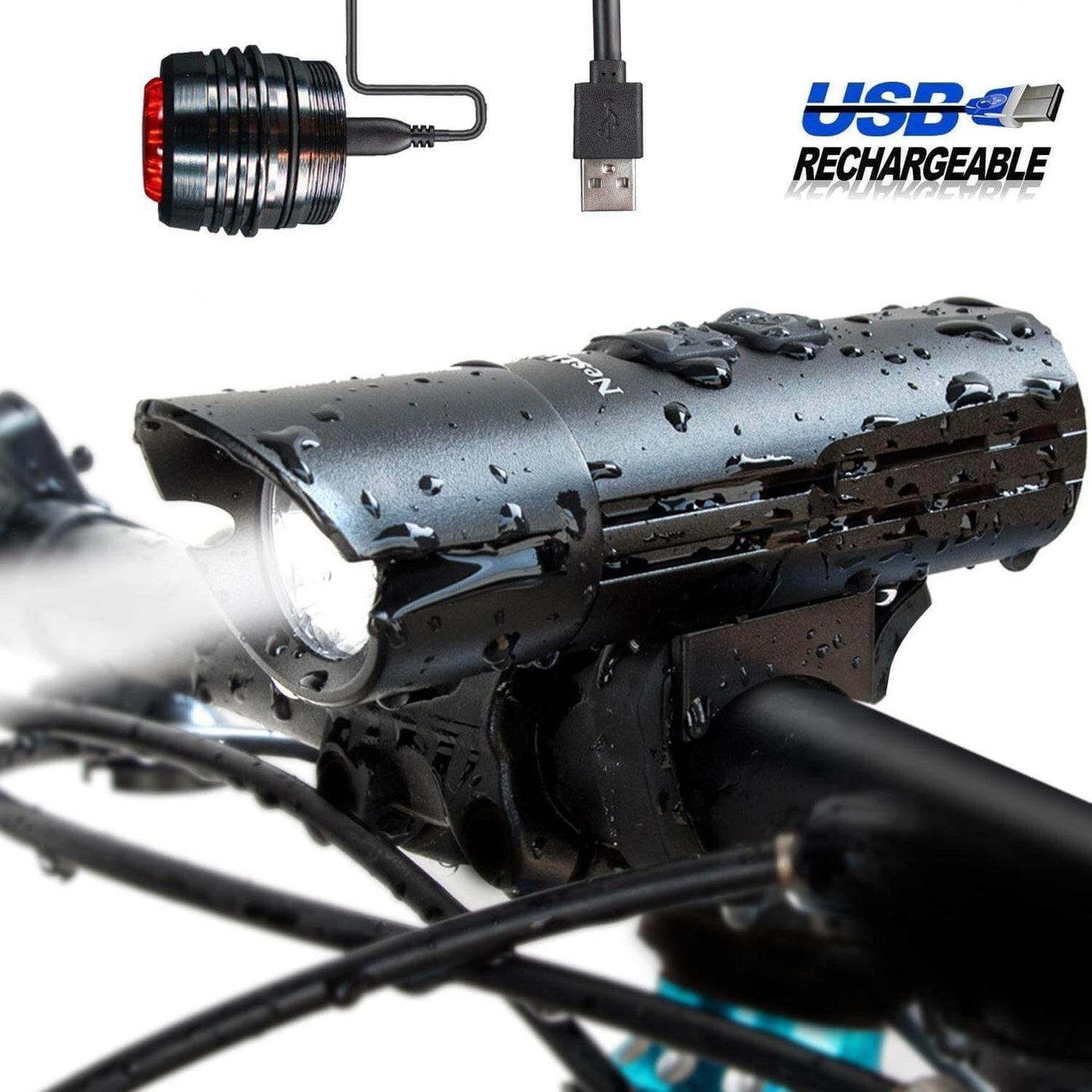 Bike light charging indicator