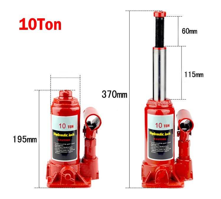 Bottle Jack 10T Hydraulic 10 Ton - The Shopsite