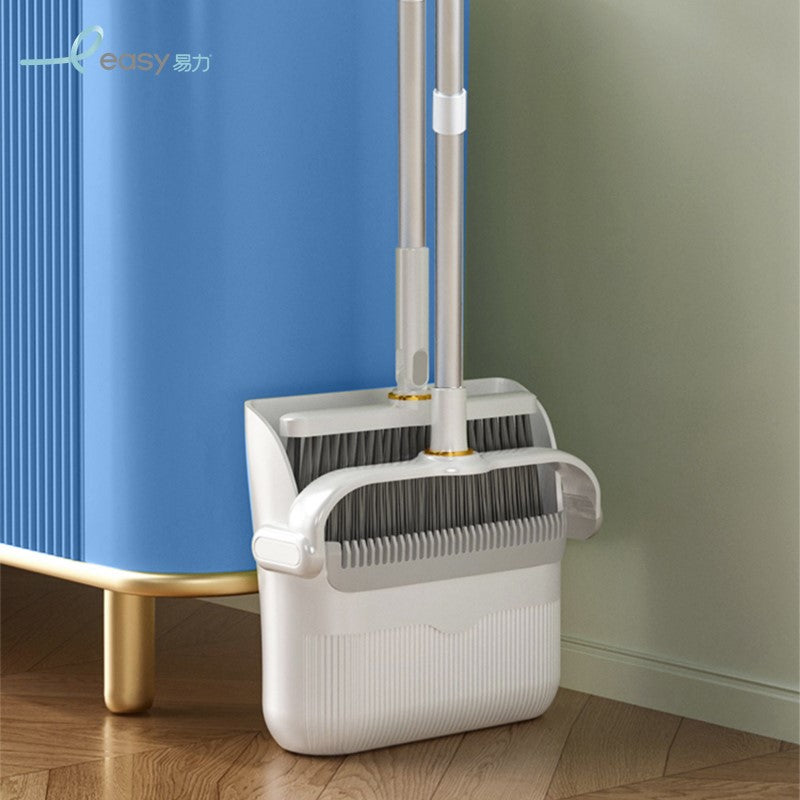 broom and dustpan upright storage