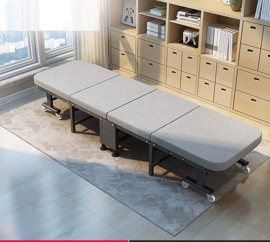 Portable bunk bed with wheels
