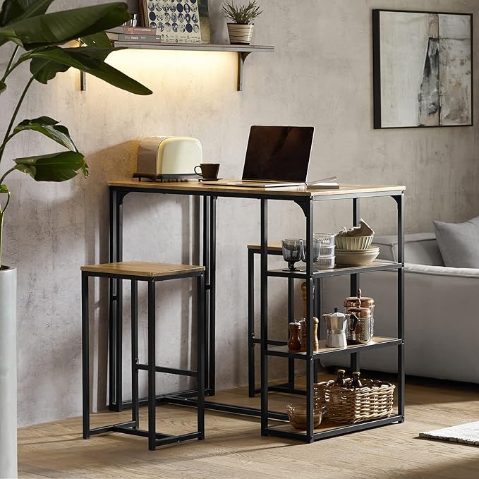 Bar Table Set with Bar Stools Chairs