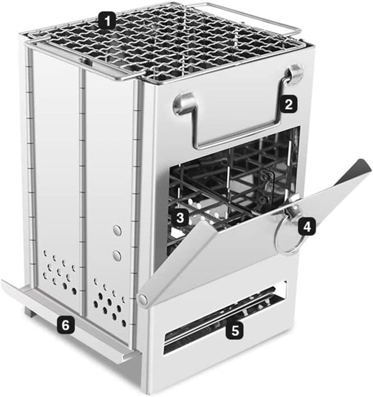 easy assemble camping grill