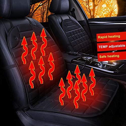 Heated seat cover black