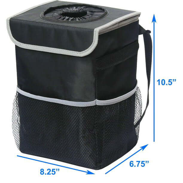 Car trash can for vehicle
