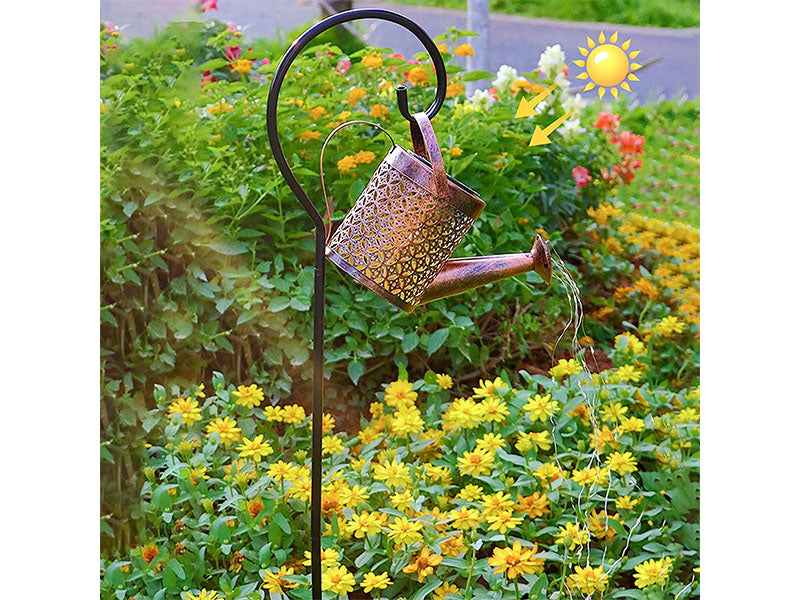 Watering can light at night