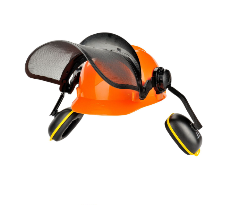 Helmet with yellow and black color