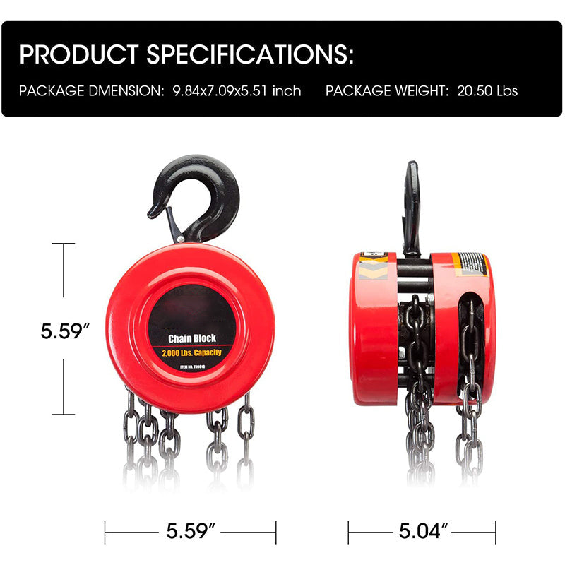 1 ton lifting capacity