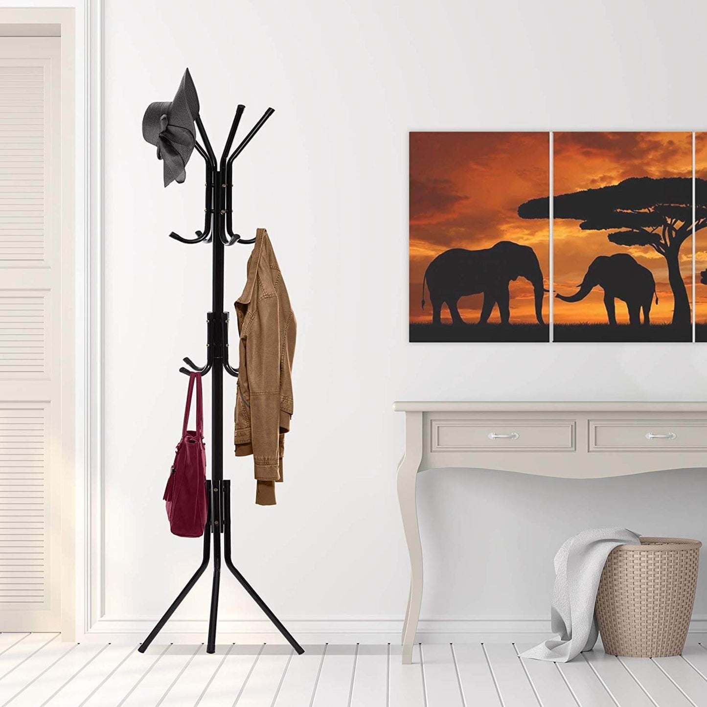 Entryway coat organizer