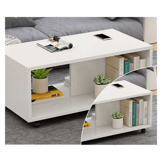 modern white coffee table