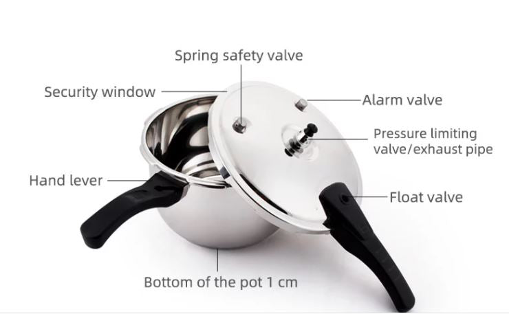 kitchen pressure cooker 28cm size