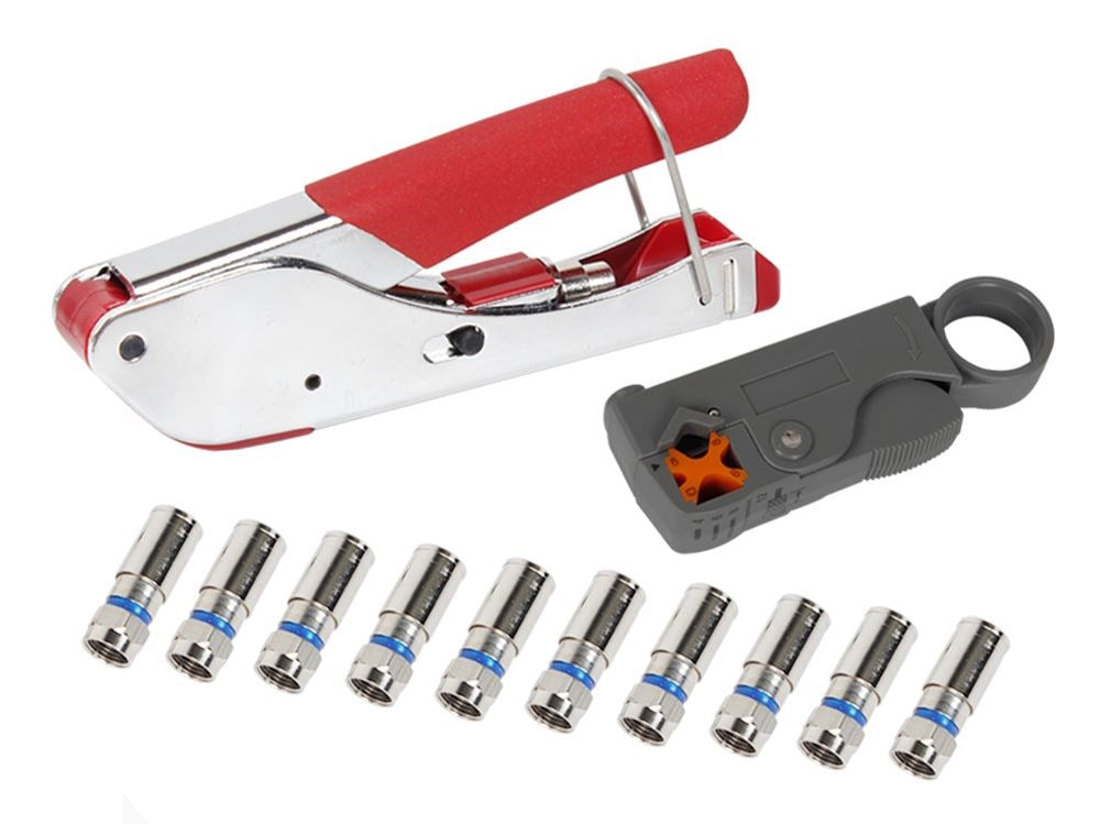 10 F connectors included