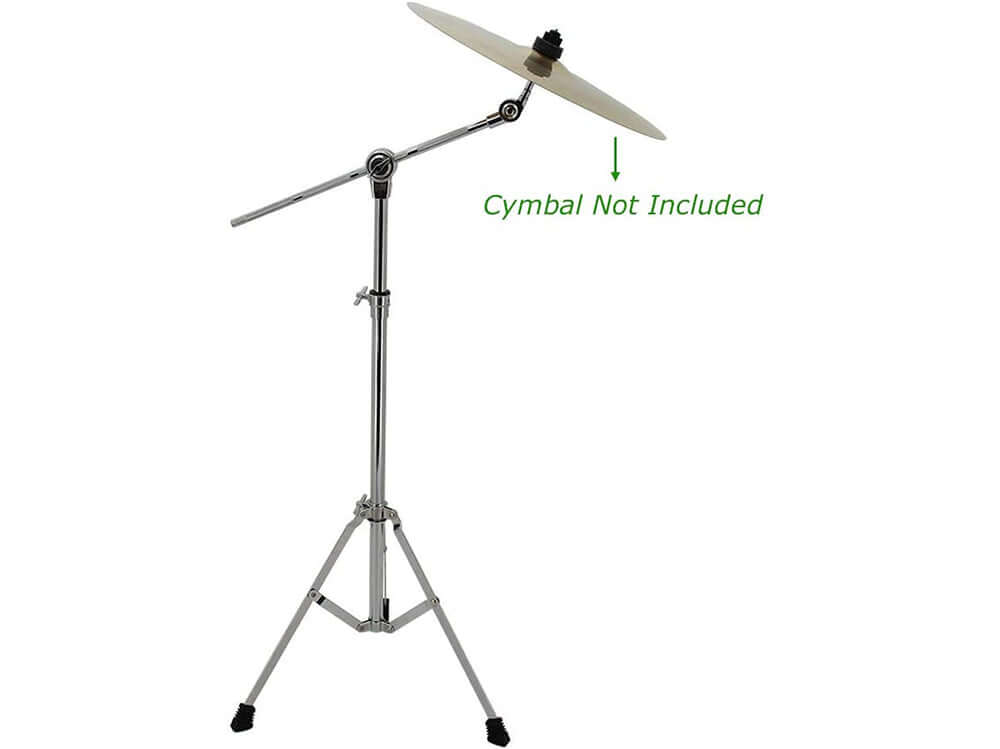Cymbal stand with rubber feet