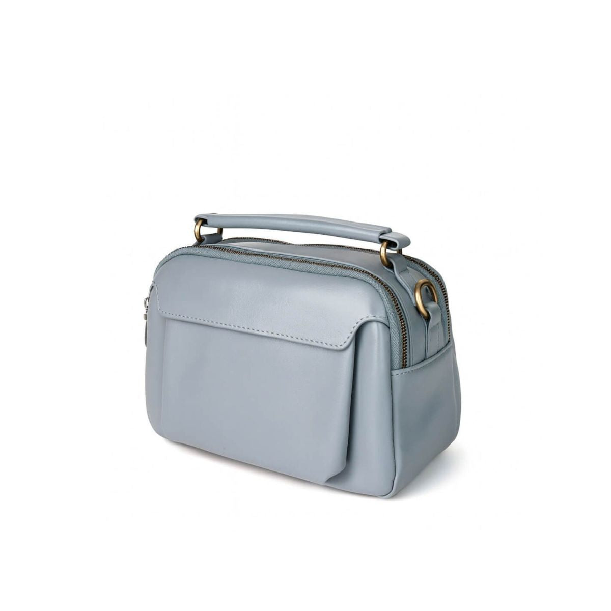 Clavia Light Blue Leather Crossbody & Shoulder Bag