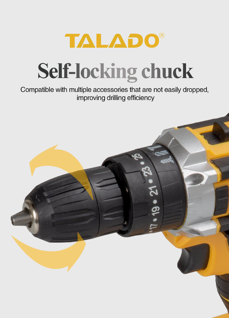 Cordless Impact Electric Drill Driver with Battery