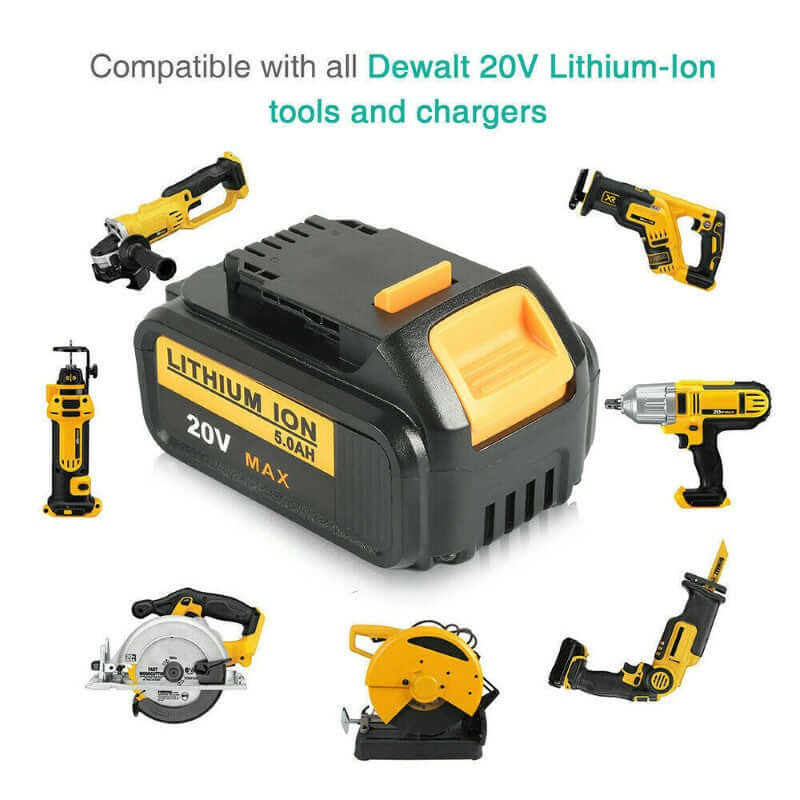 Dewalt battery charger DCB105 Battery 5000 mAh Replacement - The Shopsite