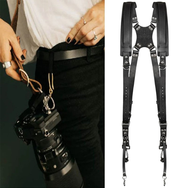 genuine leather camera strap