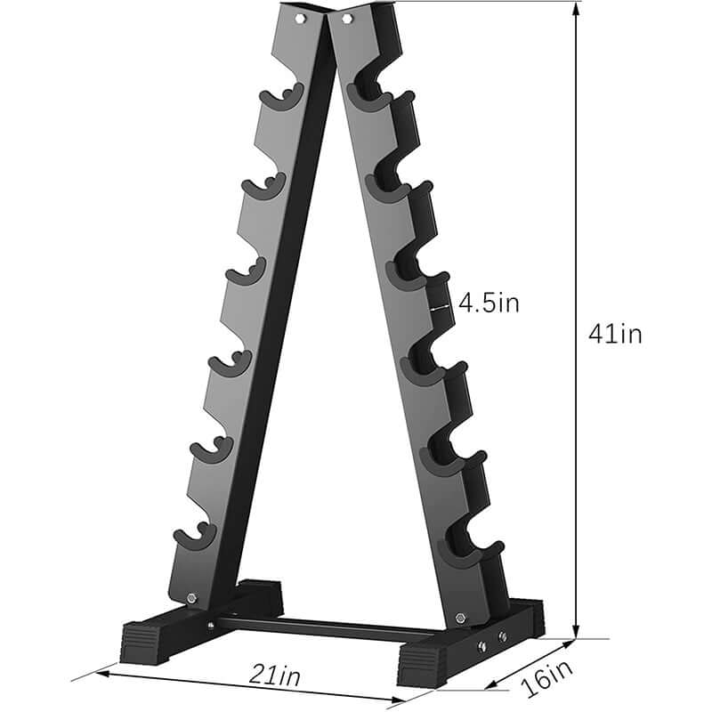 Aframe dumbbell storage rack