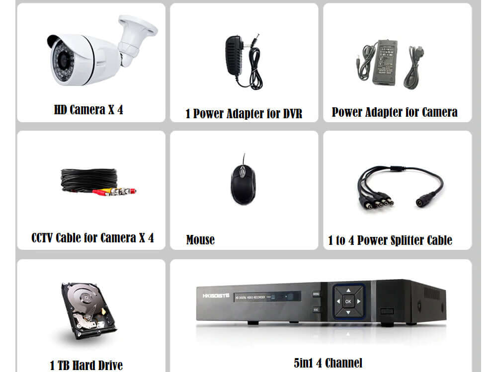 Cctv Security Camera System With 1Tb Harddrive - The Shopsite