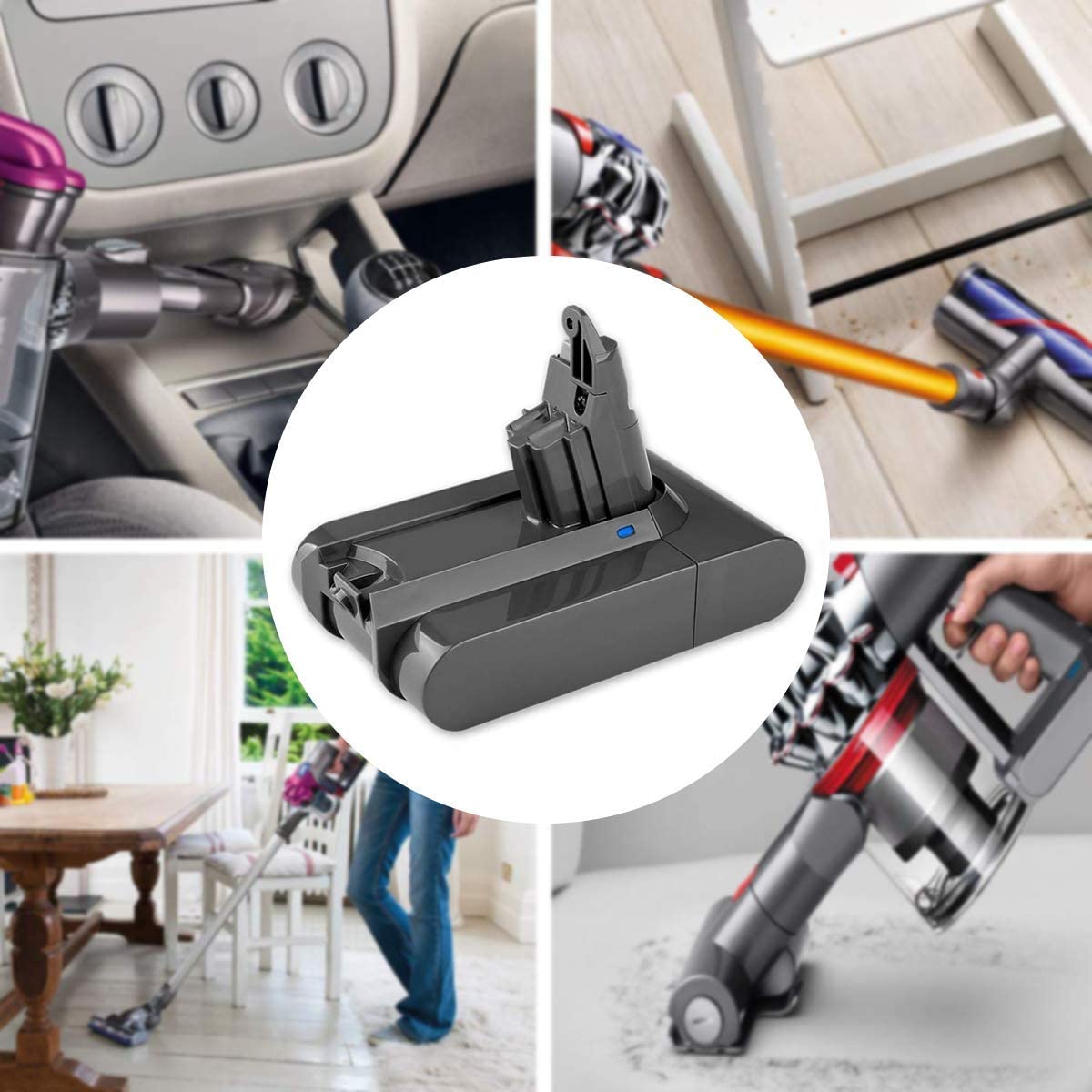 Long lasting Dyson V6 battery