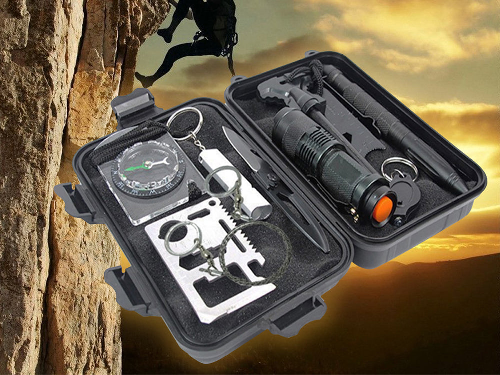Compact survival kit tools