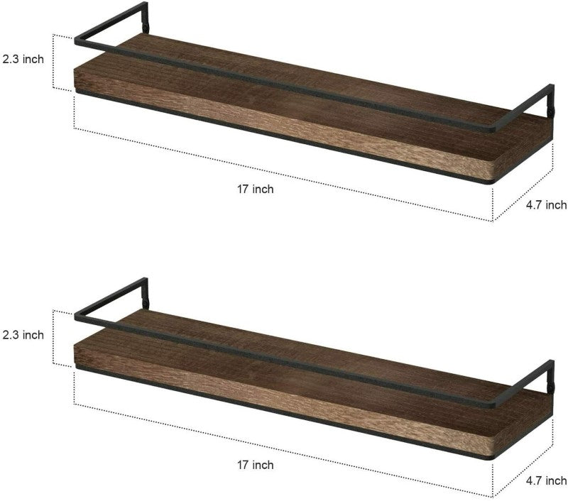 Living room decorative shelves