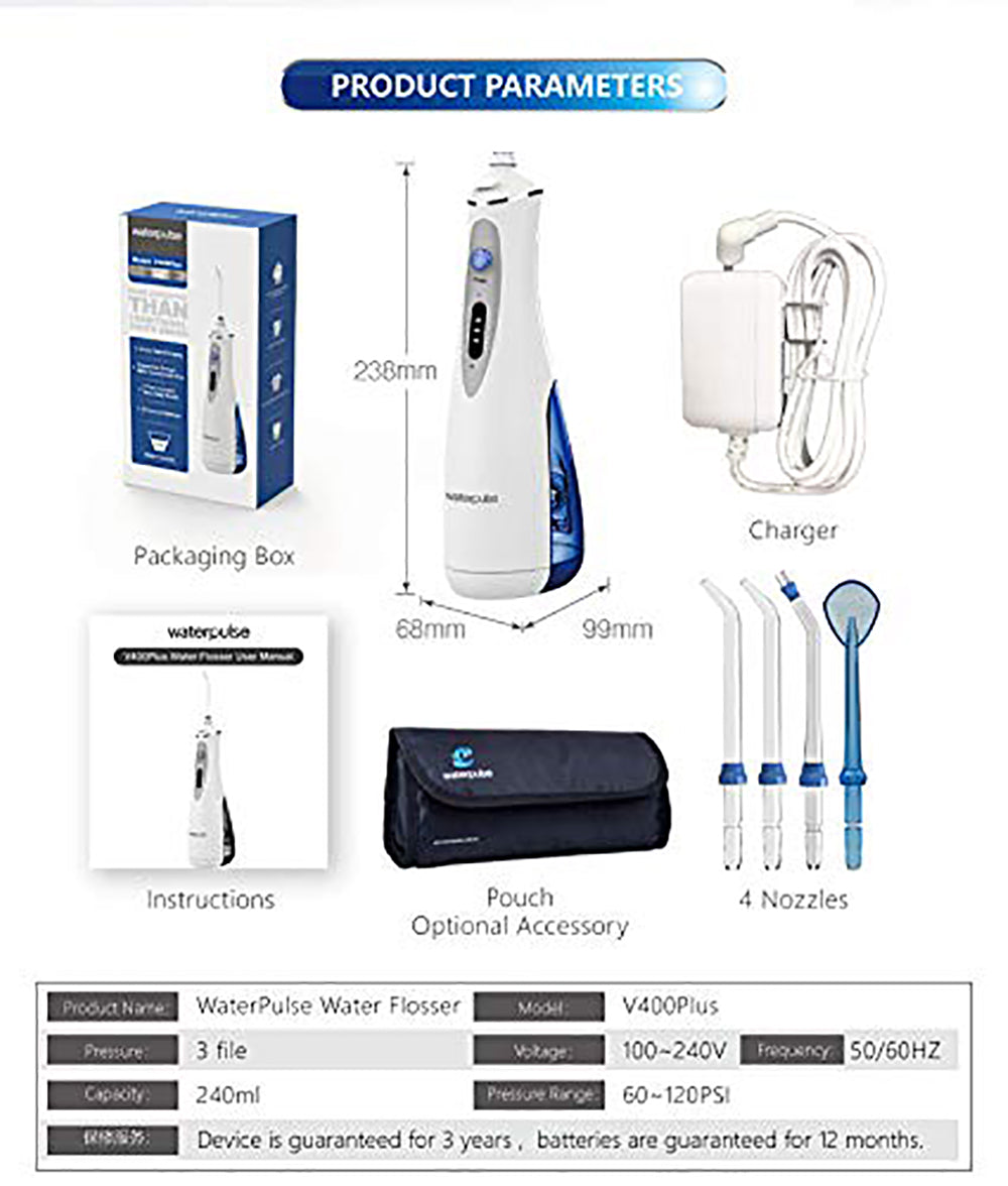 Water flosser with USB charging