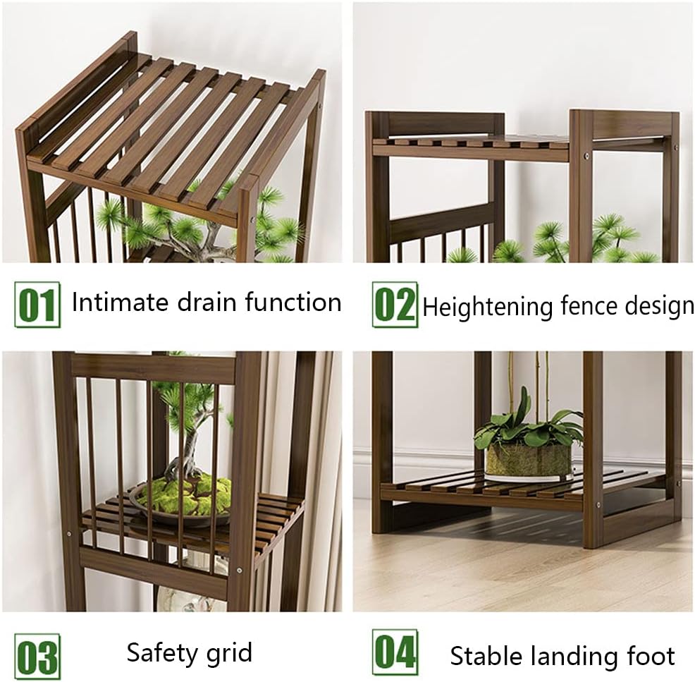 multi tier bamboo shelf